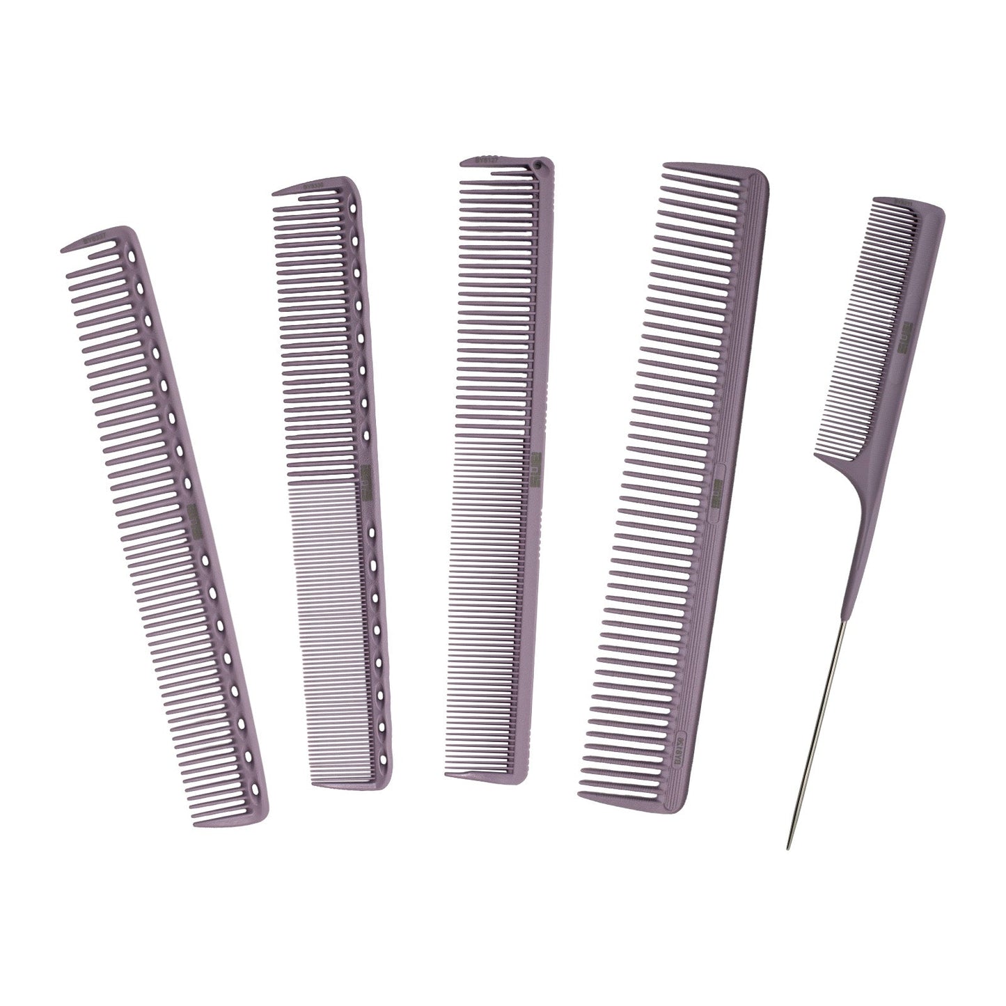 BYMACE Cutting Comb Hard Slim with Grip Long - Lilac