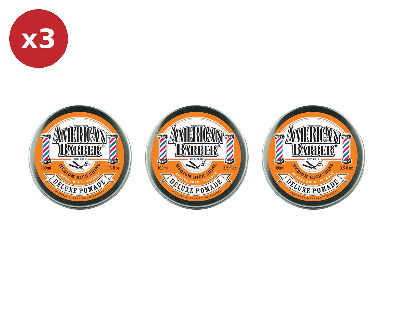 American Barber Deluxe Pomade Trio