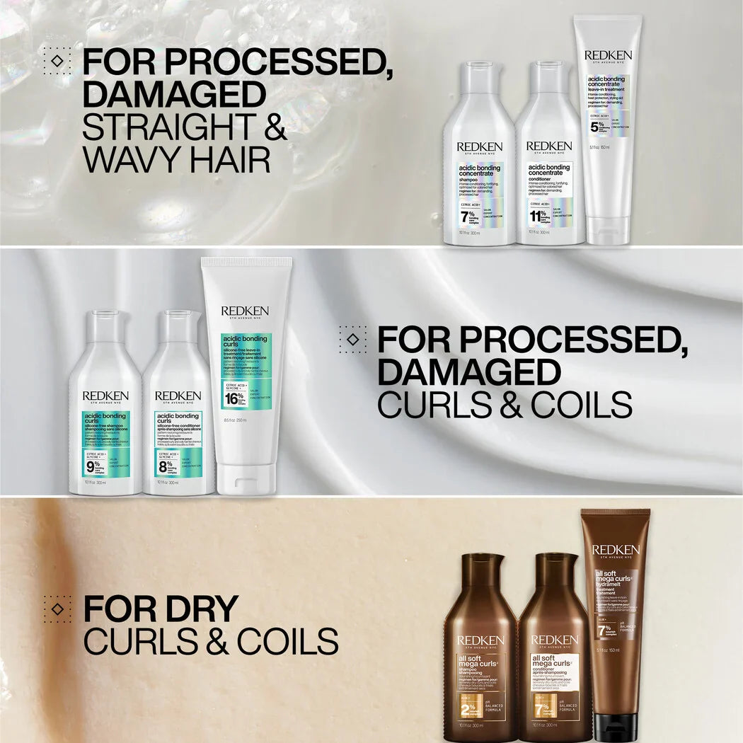 Redken Acidic Bonding Curls - Curl Defining Trio