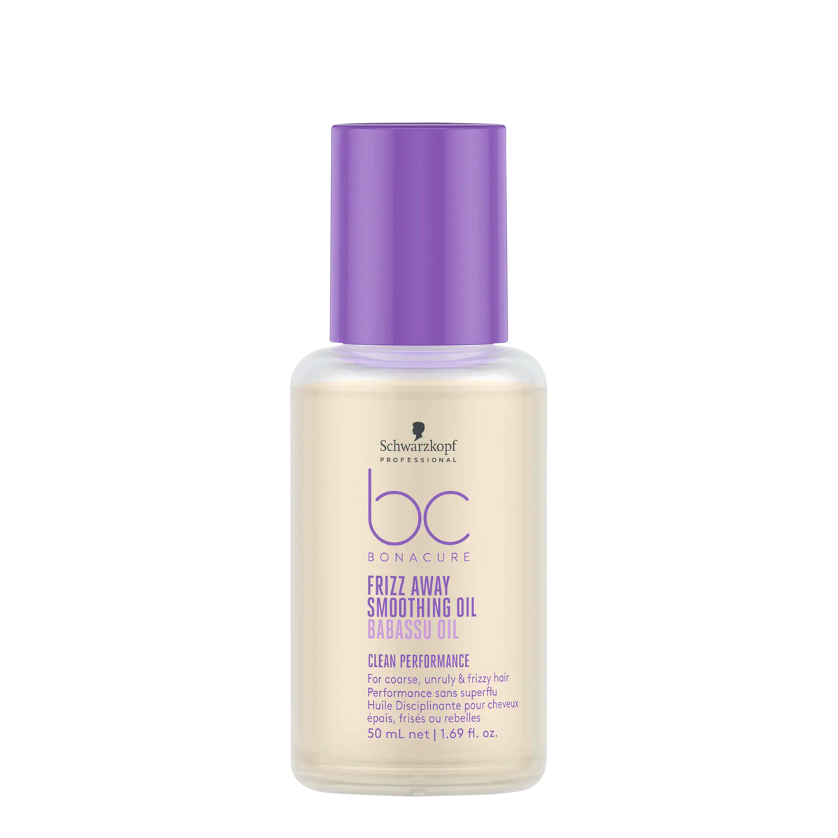Schwarzkopf Professional BC Clean Performance Frizz-Away Shampoo & Conditioner + Smoothing Oil Trio