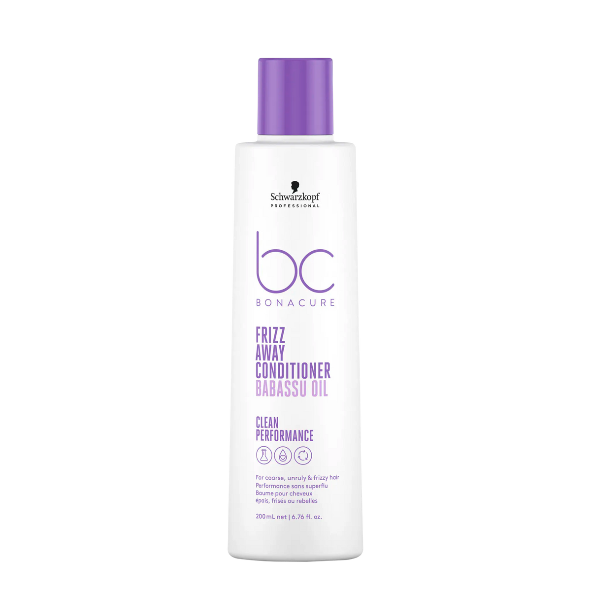 Schwarzkopf Professional Bc Bonacure Clean Performance Frizz-Away Shampoo & Conditioner + Smoothing Oil Trio