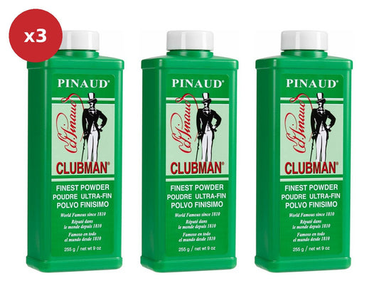 Clubman Talcum 255g Trio