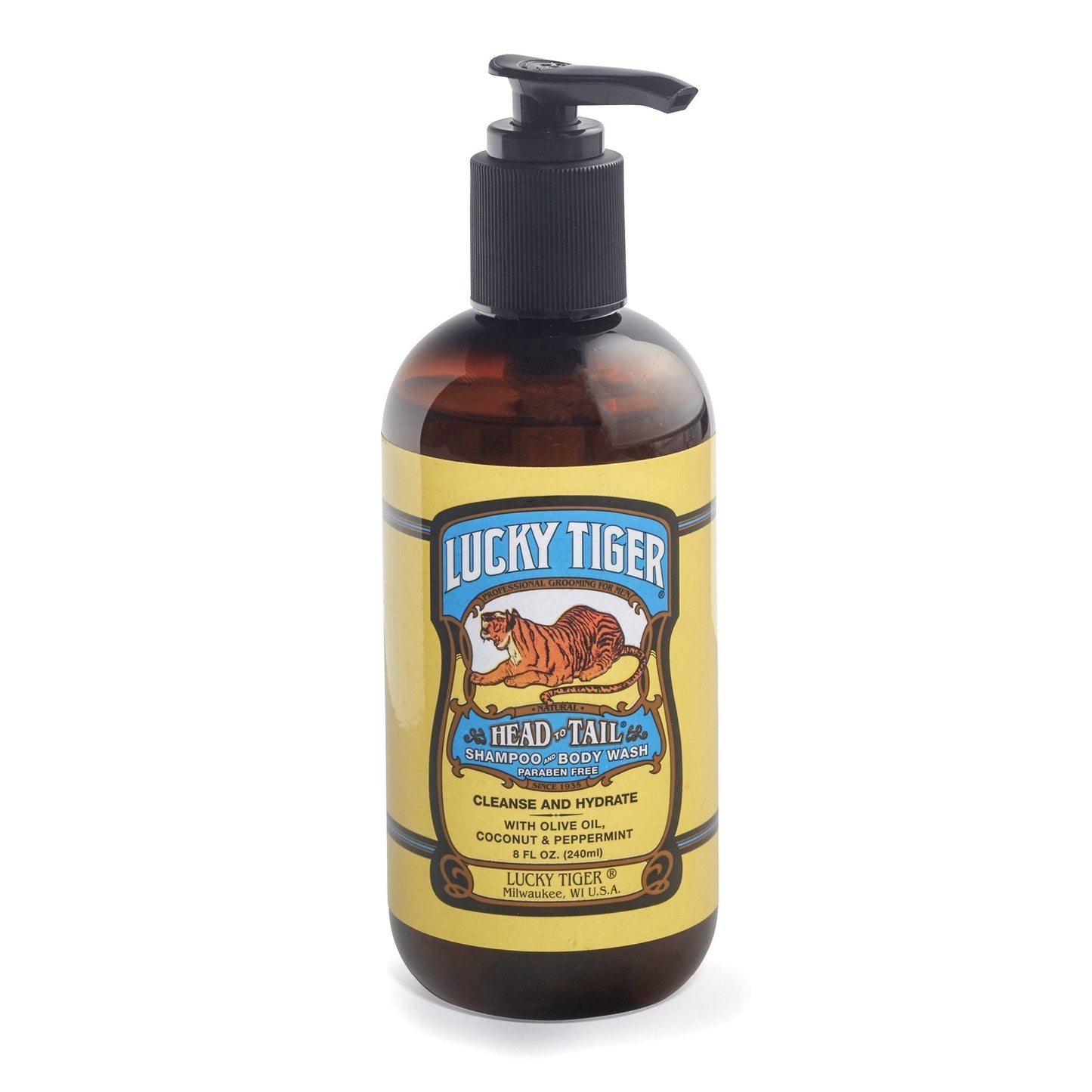 Lucky Tiger Head to Tail Shampoo & Body Wash 240ml