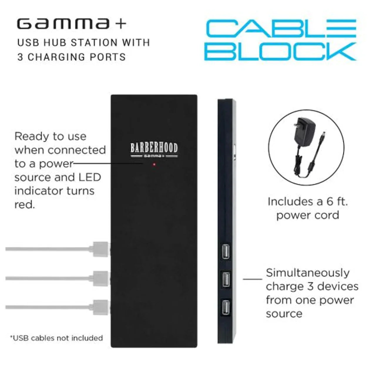 Gamma+ Magnetic Mat Charging Port