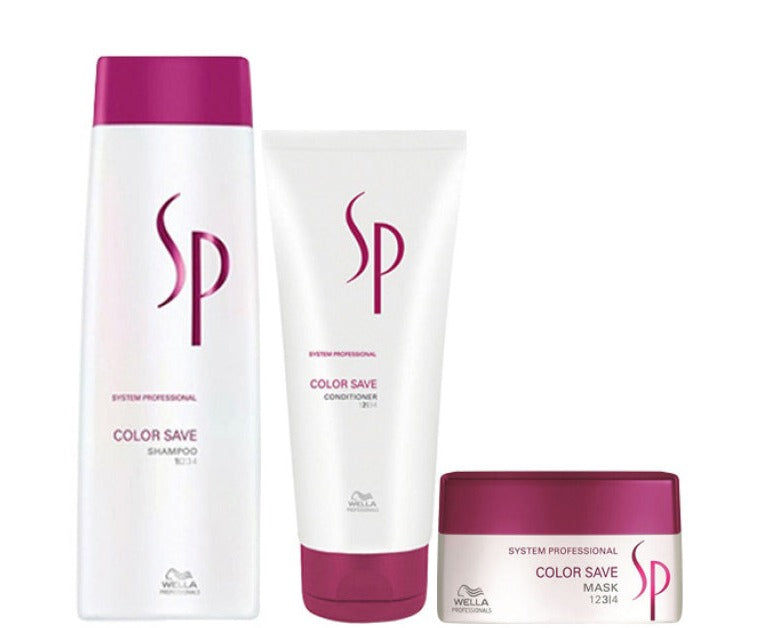 Wella System Professional Colour Save Shampoo, Conditioner & Mask Trio Pack