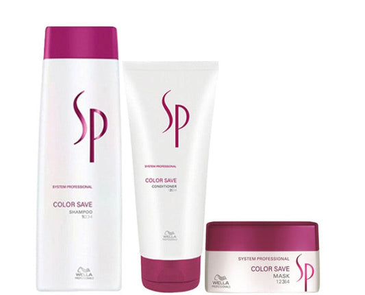 Wella System Professional Colour Save Shampoo, Conditioner & Mask Trio Pack