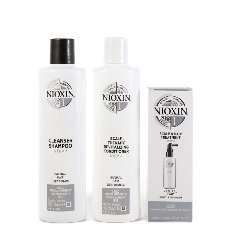 Nioxin System 1 Duo 300ml Shampoo And Conditioner + Treatment 100ml
