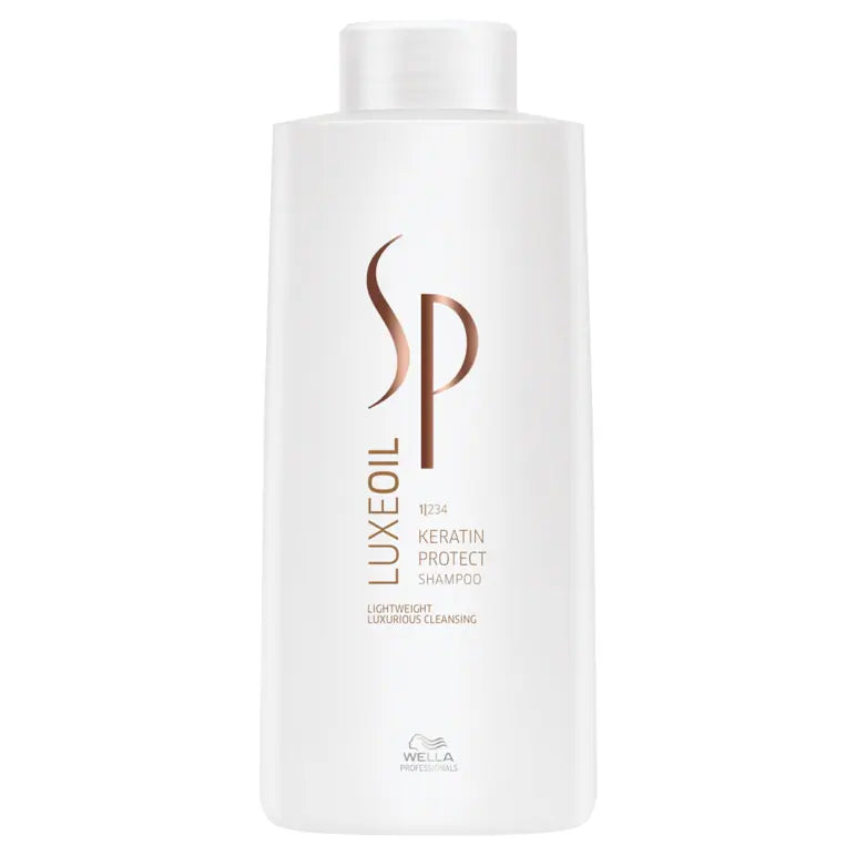Wella SP LuxeOil Keratin Protect Shampoo, Conditioner 1000ml & Restore Mask 400ml Trio Pack