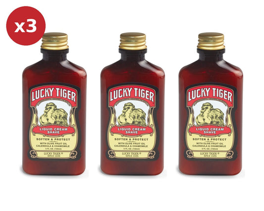 Lucky Tiger Liquid Cream Shave Trio